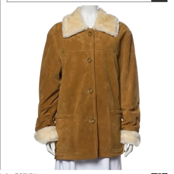 Dennis Basso Genuine Leather Faux Fur Jacket - Picture 5 of 6